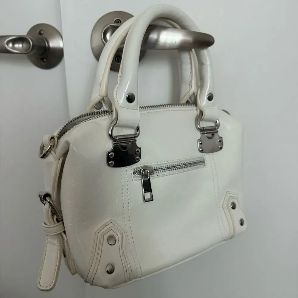 Urban Outfitters Skylar White Faux Leather Crossbody Bag